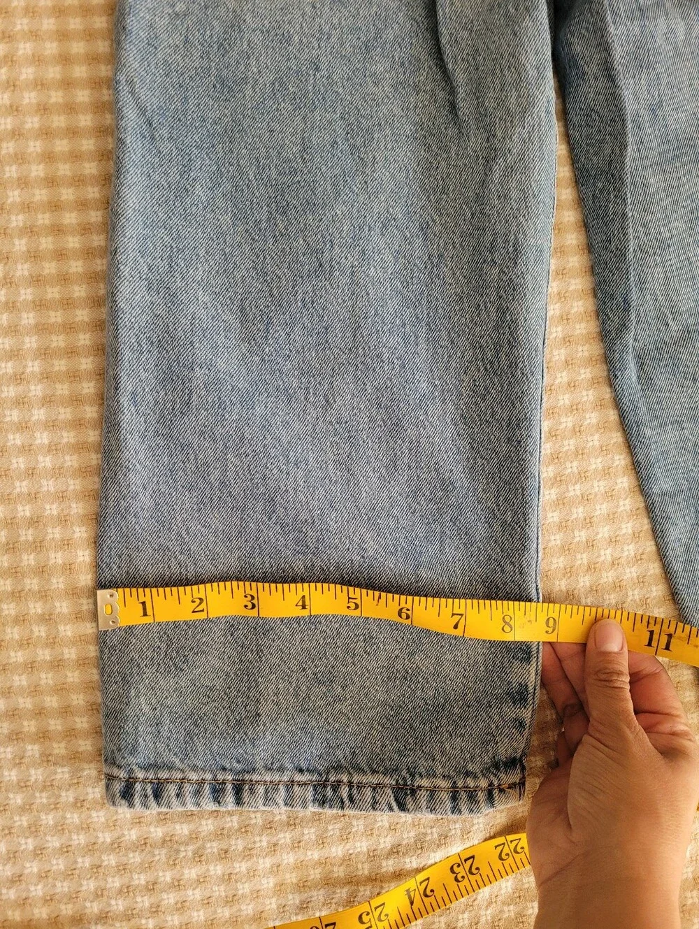 ZARA High-Waist Light Wash Wide Leg Jeans